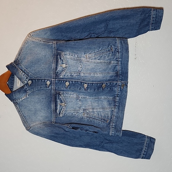 MAVI Sun Resort Maui Flamingo Sample Jean Denim Jacket Nrw Fit Small - Picture 3 of 10